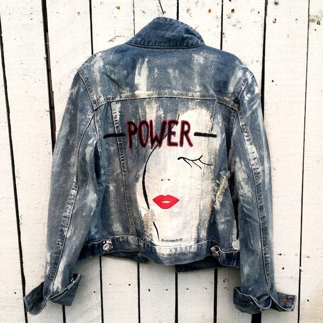 Wren + Glory 'Powerful' Denim Jacket