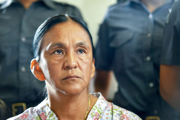 30-11-2017-  TÈlam - Jujuy: La detenida dirigente social Milagro Sala asegurÛ hoy, en el inicio de un nuevo juicio oral en su contra, por supuestas amenazas a policÌas en el 2014, que se trata de un proceso "polÌtico" y dijo que "sÌ o sÌ" buscan que tenga "una condena". Foto: Edgardo Varela/LAP
