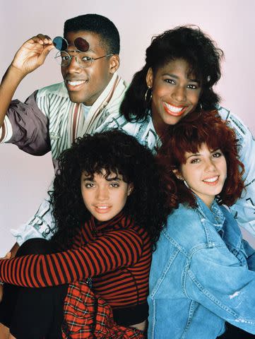 <p>NBCU Photo Bank </p> The cast of 'A Different World' season 1: Kadeem Hardison, Dawnn Lewis, Marisa Tomei and Lisa Bonet