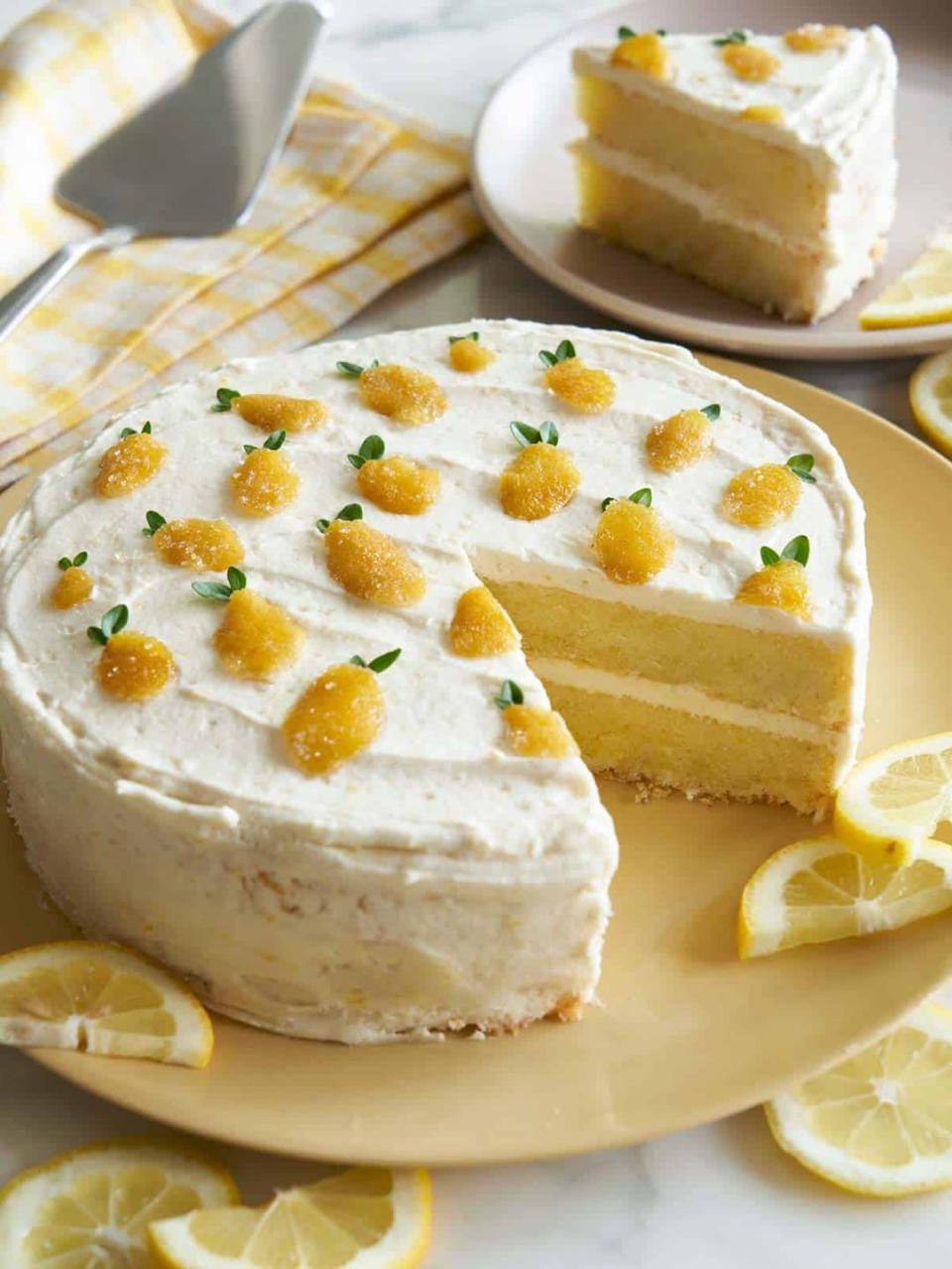 Lemon Thyme Layer Cake