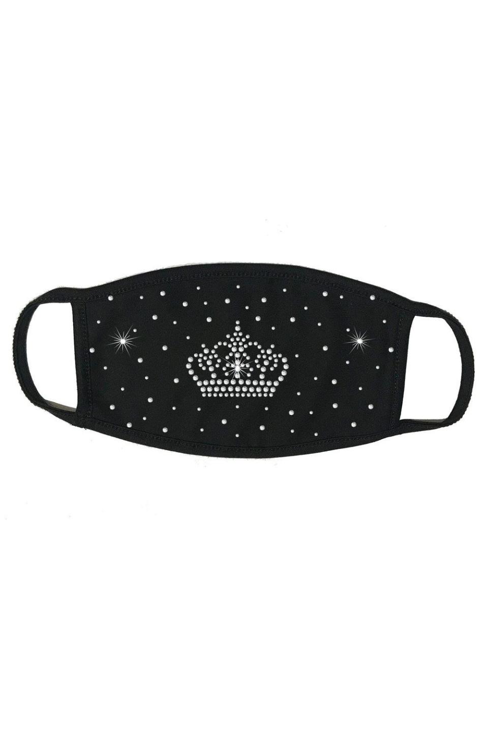 11) Rhinestone Embellished Face Mask