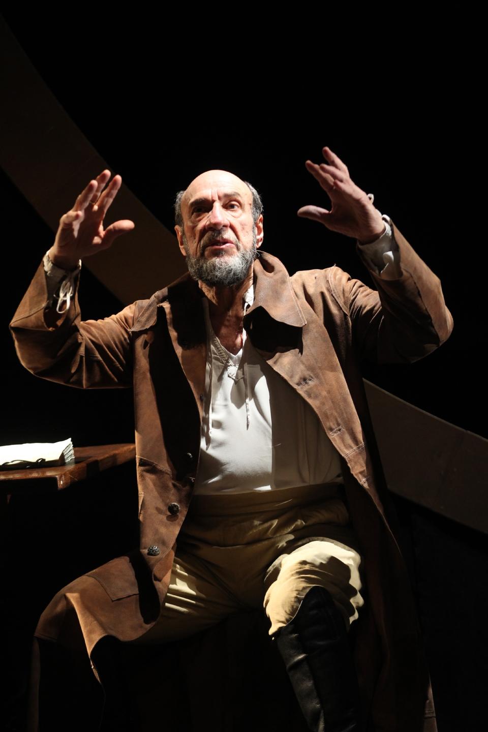 In this theater image released by The Publicity Office, F. Murray Abraham is shown during a performance of Classic Stage Company's off-Broadway production of Bertolt Brecht's "Galileo" in New York. (AP Photo/The Publicity Office, Joan Marcus)