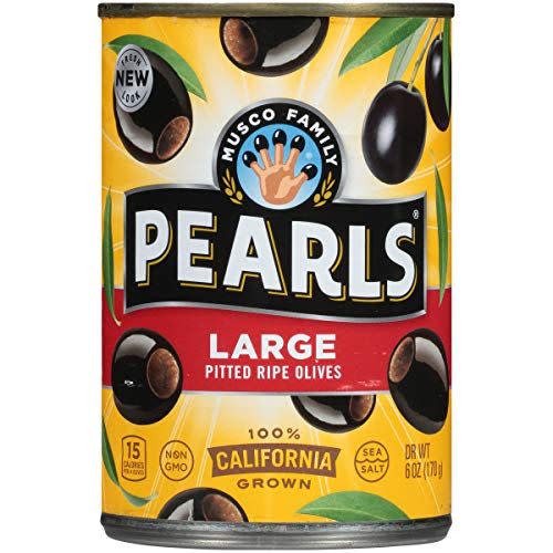 24) PEARLS Pitted Large Black Olives