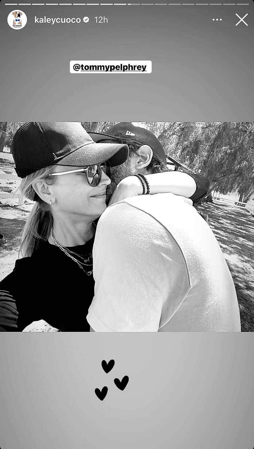 Kaley Cuoco Shares Photo of Herself Kissing New Boyfriend Tom Pelphrey