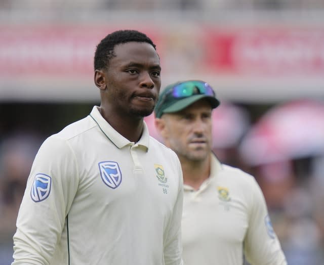 South Africa will be without the banned Kagiso Rabada 