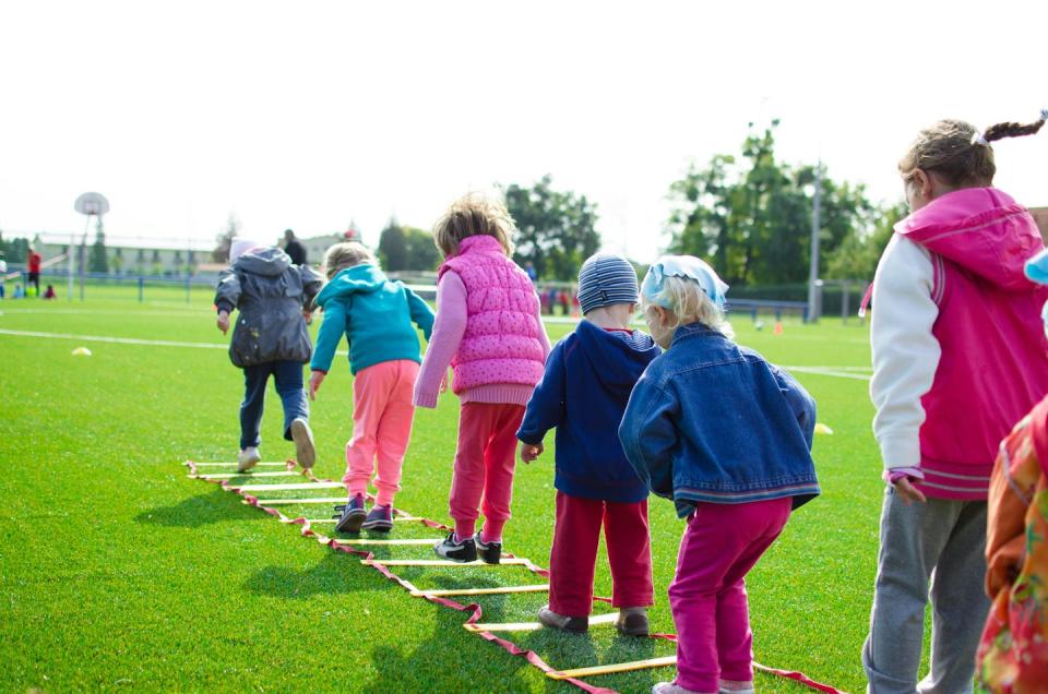 Children playing outdoors.