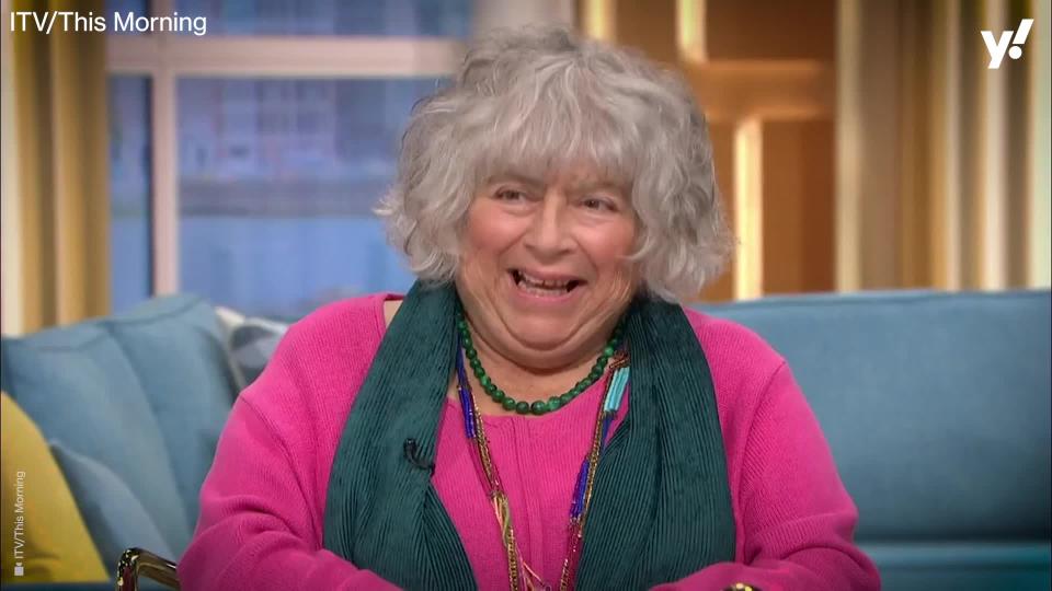 Miriam Margolyes shocked This Morning hosts Phillip Schofield and Holly Willoughby by breaking wind in front of them.The 80-year-old Harry Potter star appeared on the ITV show as a guest agony aunt, offering life advice to callers, and left the presenters struggling for words after she broke wind in the studio during an advert break.Schofield laughed: "Professionally I should pull myself together but Miriam's just done the most enormous fart!"</p>