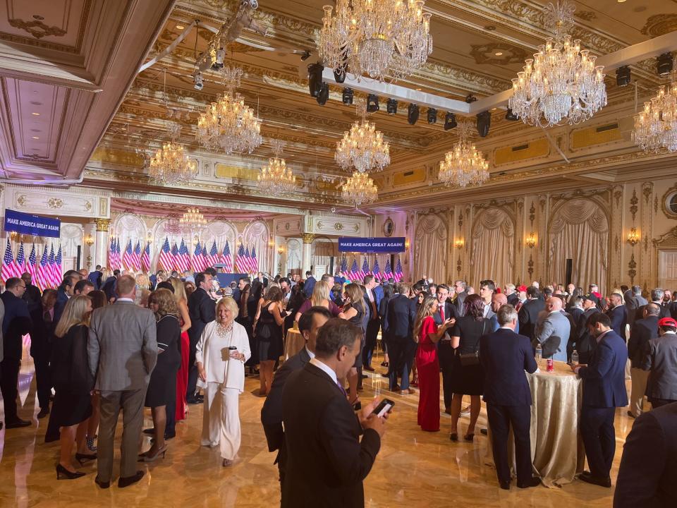 Crowd of people in the ballroom