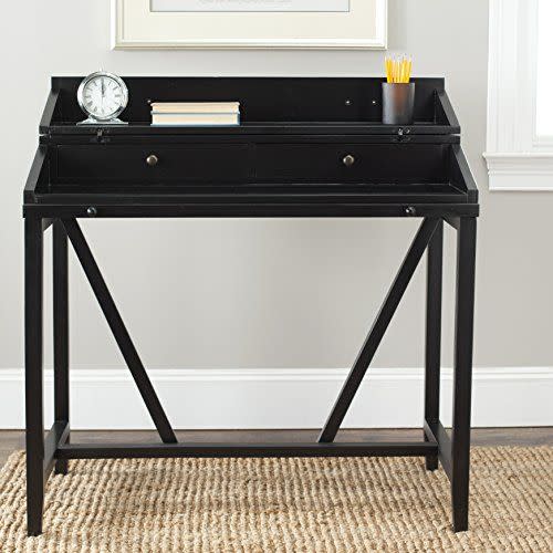 8) Safavieh American Homes Collection Wyatt Black Writing Desk