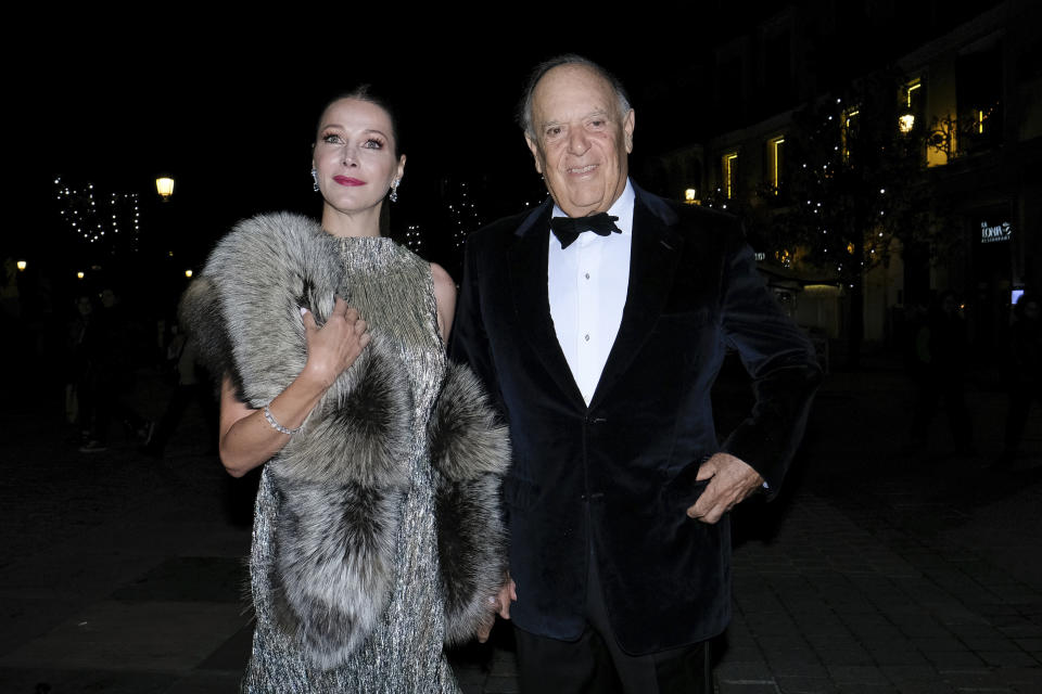 Carlos Falco and Esther Doña at arrival for Vanity Fair Personality of Year Awards 2019 , in Madrid, Spain, on November 25, 2019.(Photo by Oscar Gonzalez/NurPhoto via Getty Images)