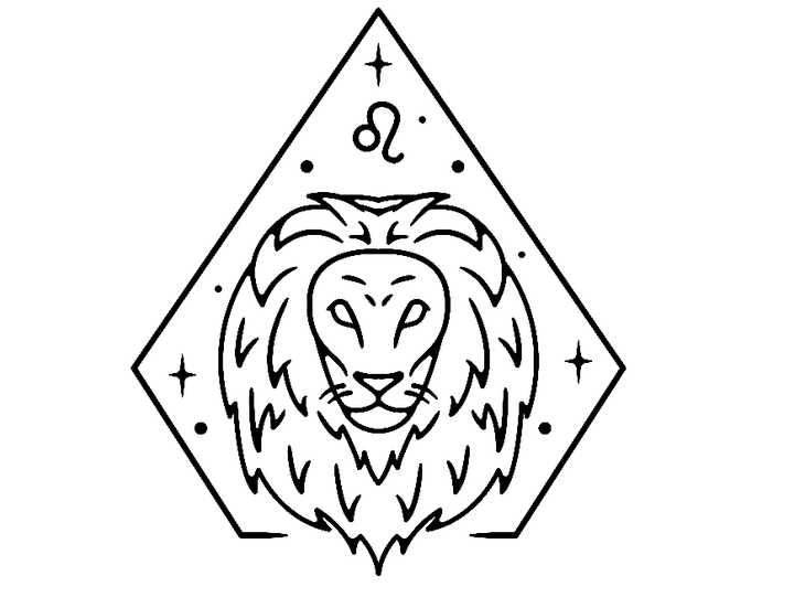 Symbol for the astrological sign Leo