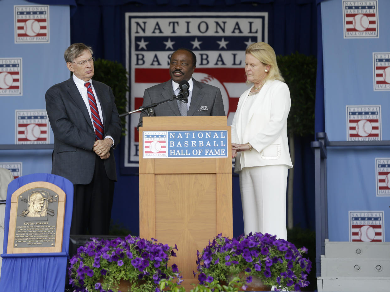 Joe Morgan wasn’t crusading against steroids in his broadcasting days. (AP Photo)