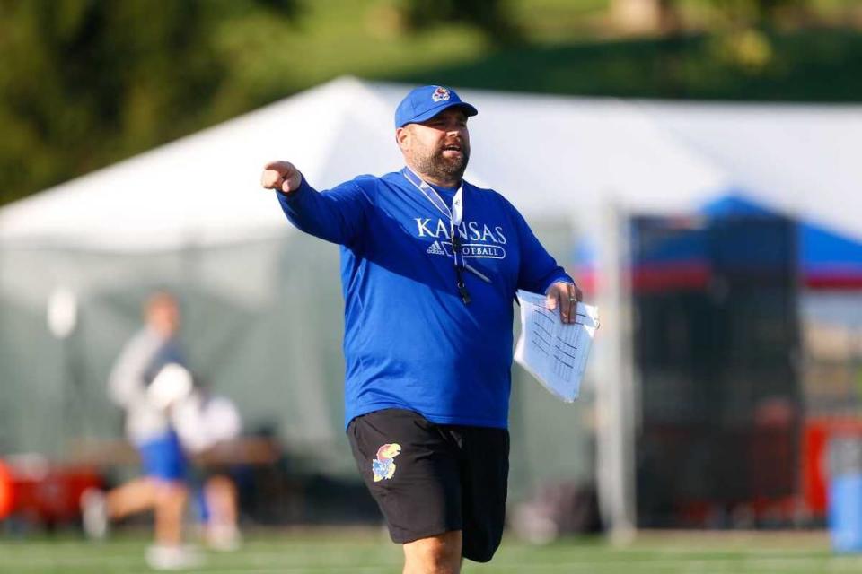 Andy Kotelnicki has coached at Wisconsin-Whitewater, Buffalo and Kansas before now heading to Penn State. The creative offensive coordinator could be in for a banner year in 2024, with better personnel than he’s used to.