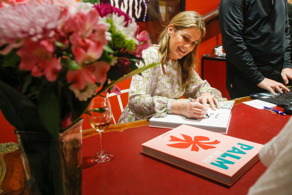 Aerin Lauder signs copies of her book "Palm Beach" at the Assouline bookstore at The Royal Poinciana Plaza during a 2020 appearance.