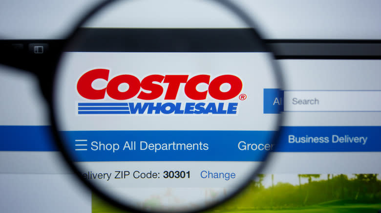 Costco wholesale website through magnifier