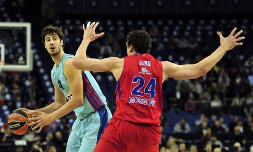 El Barcelona perdió 74-73 ante el CSKA Moscú, este domingo en Londres, y finalizó en cuarta posición en la Euroliga de básquetbol 2012-2013, en la final de consolación entre los dos equipos derrotados en las semifinales del viernes. (AFP | Glyn Kirk)