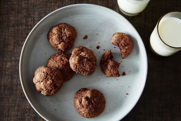 <p>This is a new take on and old classic and we’re obsessed. Try the <b><a href="https://www.food52.com/recipes/32221-spiced-chocolate-cookies?utm_source=yahoofood&utm_medium=referral&utm_campaign=cookiestomovetothetopofyourlist" rel="nofollow noopener" target="_blank" data-ylk="slk:Spiced Chocolate Cookies;elm:context_link;itc:0;sec:content-canvas" class="link ">Spiced Chocolate Cookies</a>.</b><i>(Photo: James Ransom/Food52)</i></p>