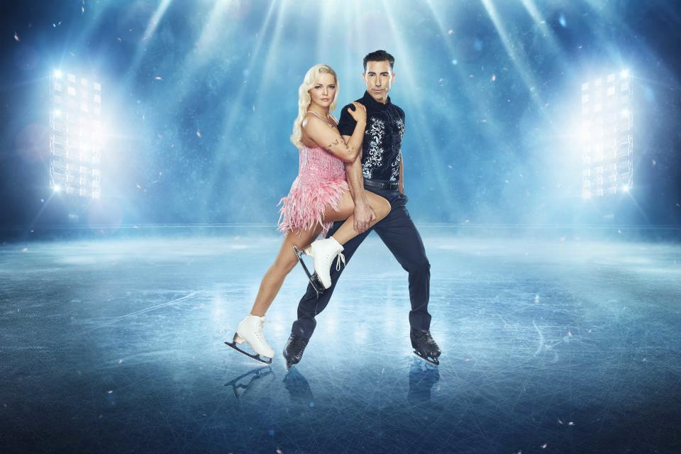 S Club star Hannah Spearritt and skating partner Andy Buchanan Dancing On Ice