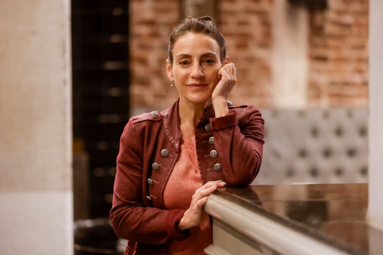 Eleonora Wexler en el bar del teatro Picadero