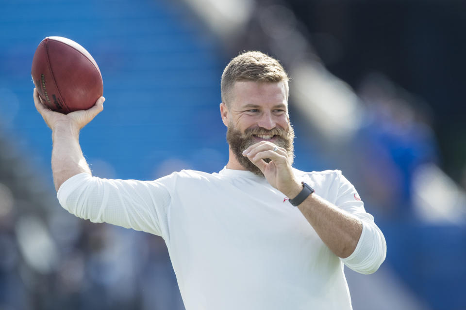 Ryan Fitzpatrick with the Buccaneers.