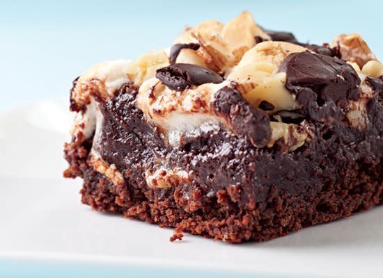 <strong>Get the <a href="http://www.huffingtonpost.com/2011/10/27/rocky-road-brownies_n_1062377.html" target="_hplink">Rocky Road Brownies recipe</a></strong>