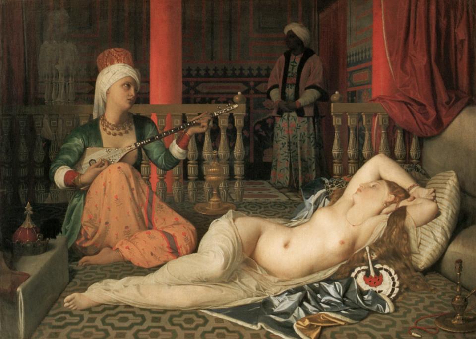 Odalisque with a Slave (1842) by Jean-Auguste-Dominique Ingres - Corbis Historical