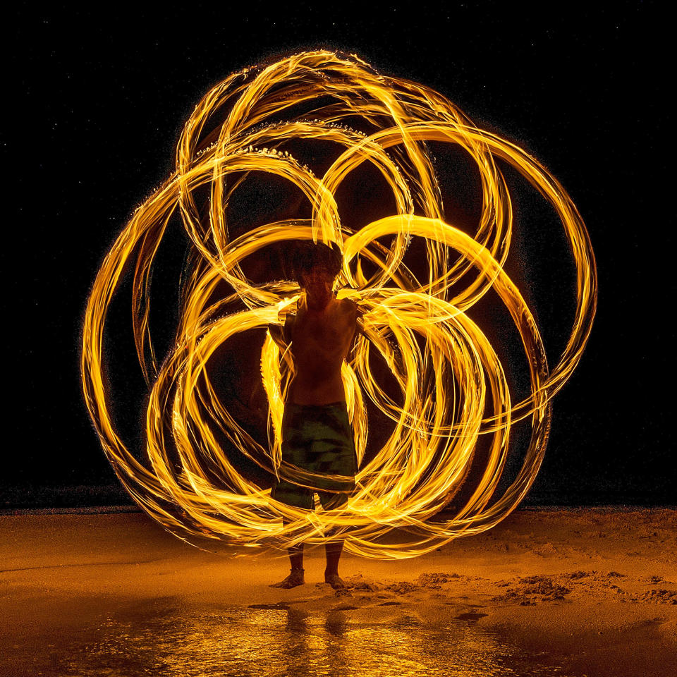 Fire dancer