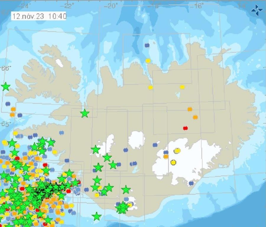 Actividad sismológica en la zona en las últimas 24 horas