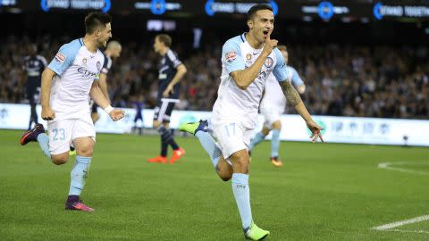 Tim Cahill Melbourne Victory v Melbourne City A-League 15102016