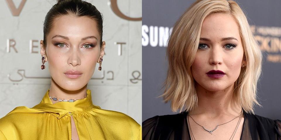 Bella Hadid and Jennifer Lawrence