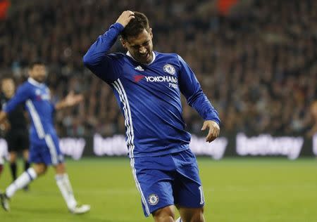 Football Soccer Britain - West Ham United v Chelsea - EFL Cup Fourth Round - London Stadium - 26/10/16 Chelsea's Eden Hazard Action Images via Reuters / John Sibley Livepic