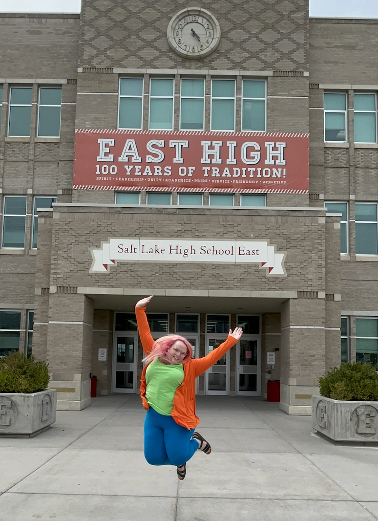 Outside East High's doors, I perfected my 