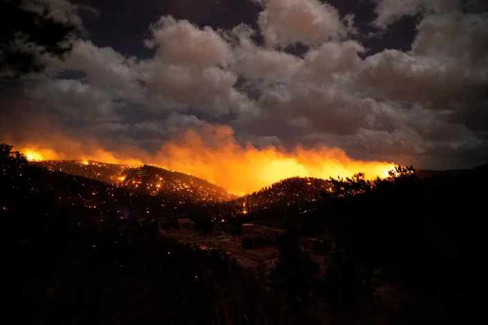 The McBride Fire in Ruidoso, New Mexico.