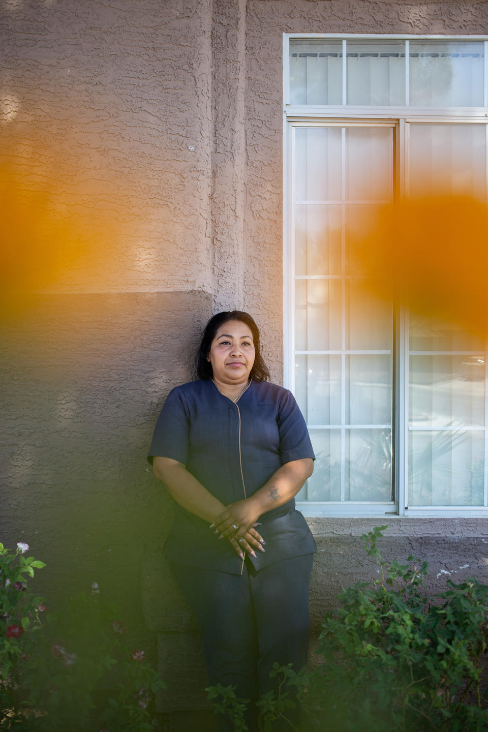 Gladis Blanco, 40, Guest-room Attendant, Las Vegas. Blanco’s last day of work at the Bellagio was March 17, and she received only two weeks of pay from the company when she was laid off. Since then she’s been living on savings and taking care of her son, 14, and daughter, 17. “It’s good to have more time with them,” she says, “but we have bills to pay.” | Daniella Zalcman for TIME