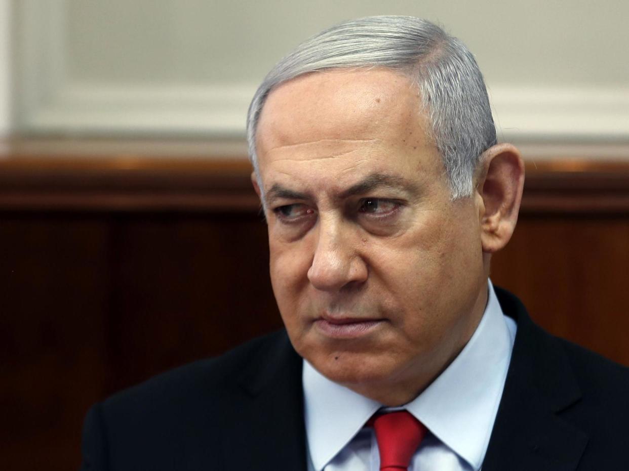 Netanyahu said that Islamic Jihad militants in Gaza must stop rocket attacks or 'absorb more and more blows': Getty