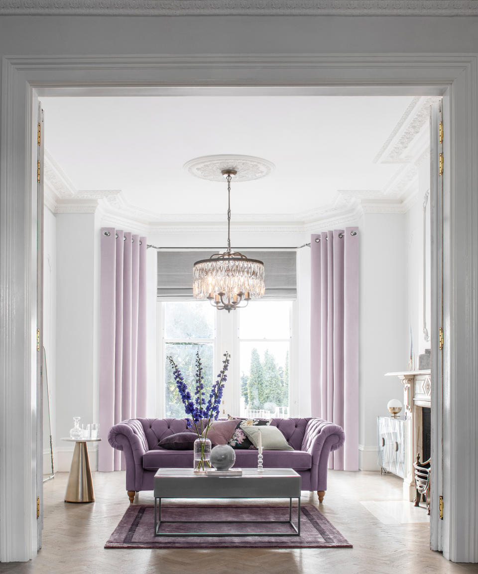 3. Draw attention to high ceilings with lighting