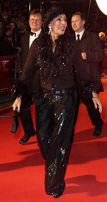 Shirley Bassey at the London gala premiere of MGM's Die Another Day