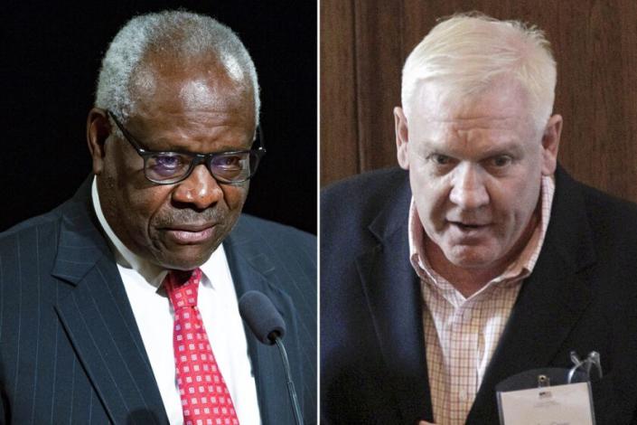 Abcarian What Clarence Thomas Calls Hospitality Looks A Lot More Like Corruption 1550