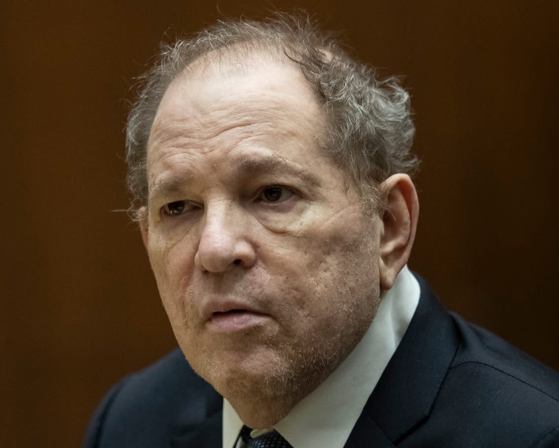 Harvey Weinstein appears in court on October 4, 2022