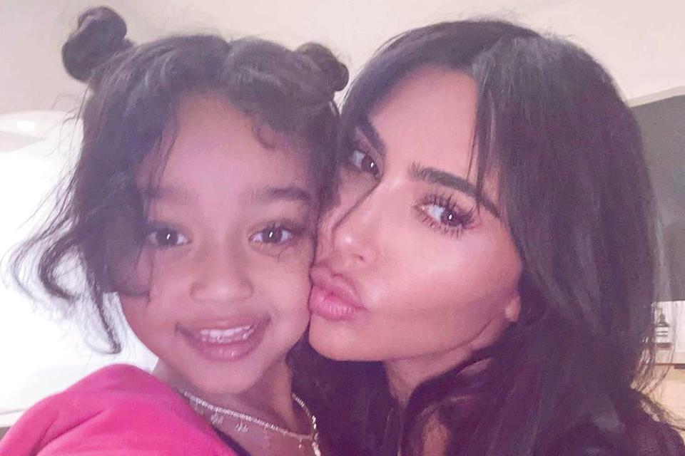 <p>Kim Kardashian/Instagram</p> Kim Kardashian and daughter Chicago West