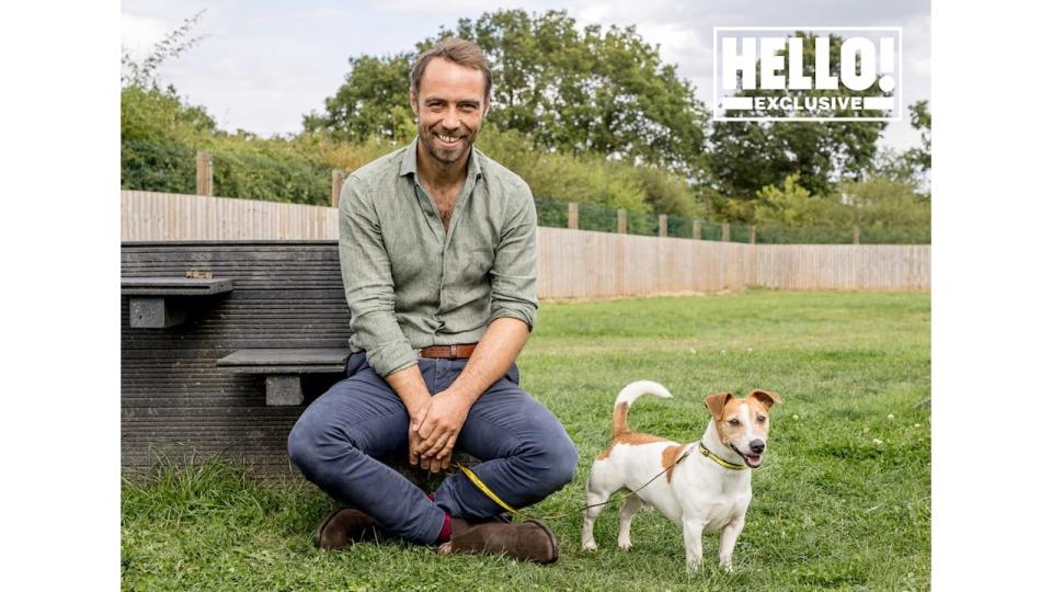 James Middleton poses for HELLO! shoot