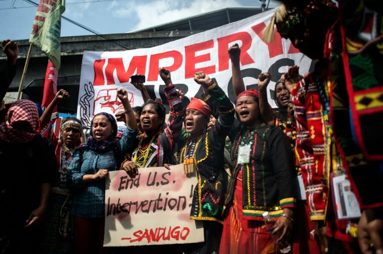 The United States' military presence in the Philippines is a source of anger and has led to protests in Manila