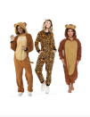 <p>Suit up as a lion, a tiger, and a bear. Oh my! </p><p><a class="link " href="https://www.amazon.com/Rubies-Unisex-Adults-Collection-Comfy-Costume/dp/B07Q1DQ5NW/?tag=syn-yahoo-20&ascsubtag=%5Bartid%7C10055.g.28073110%5Bsrc%7Cyahoo-us" rel="nofollow noopener" target="_blank" data-ylk="slk:SHOP LION COSTUME;elm:context_link;itc:0;sec:content-canvas">SHOP LION COSTUME</a></p><p><a class="link " href="https://www.amazon.com/Unisex-Pajamas-Animal-Onesie-Costume/dp/B07GC7G5SH/?tag=syn-yahoo-20&ascsubtag=%5Bartid%7C10055.g.28073110%5Bsrc%7Cyahoo-us" rel="nofollow noopener" target="_blank" data-ylk="slk:SHOP TIGER COSTUME;elm:context_link;itc:0;sec:content-canvas">SHOP TIGER COSTUME</a></p><p><a class="link " href="https://www.amazon.com/Silver-Lilly-Unisex-Adult-Pajamas/dp/B0763SFQP1/?tag=syn-yahoo-20&ascsubtag=%5Bartid%7C10055.g.28073110%5Bsrc%7Cyahoo-us" rel="nofollow noopener" target="_blank" data-ylk="slk:SHOP BEAR COSTUME;elm:context_link;itc:0;sec:content-canvas">SHOP BEAR COSTUME</a></p><p><strong>RELATED</strong>: <a href="https://www.goodhousekeeping.com/clothing/g29254658/best-adult-onesies-for-women/" rel="nofollow noopener" target="_blank" data-ylk="slk:15 Cozy Onesies Women Can Wear As Costumes;elm:context_link;itc:0;sec:content-canvas" class="link ">15 Cozy Onesies Women Can Wear As Costumes</a></p>