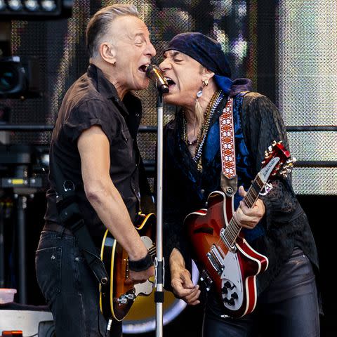 <p>Euan Cherry/Getty Images</p> Bruce Springsteen and Steven Van Zandt in May 2023.