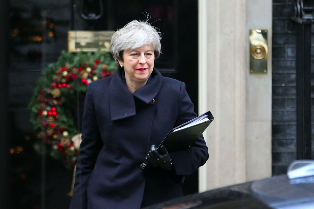 <em>Theresa May is heading to Brussels with her authority diminished following the vote (PA)</em>