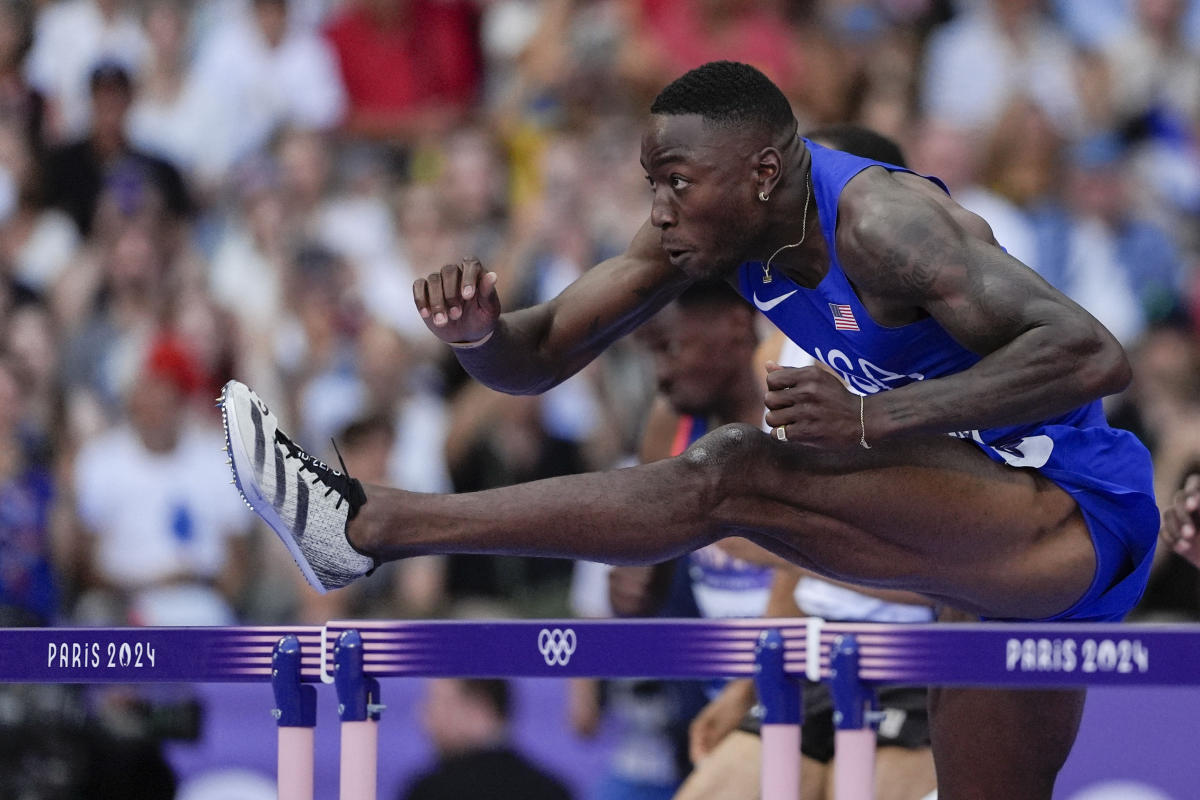 Paris Olympics: Grant Holloway completes hurdles dominance with gold medal in 110 meters