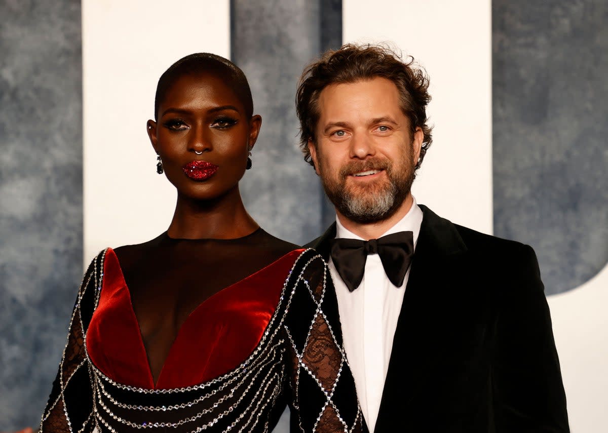 Jodie Turner-Smith and Joshua Jackson pictured at the Vanity Fair Oscars Party in March (AFP via Getty Images)