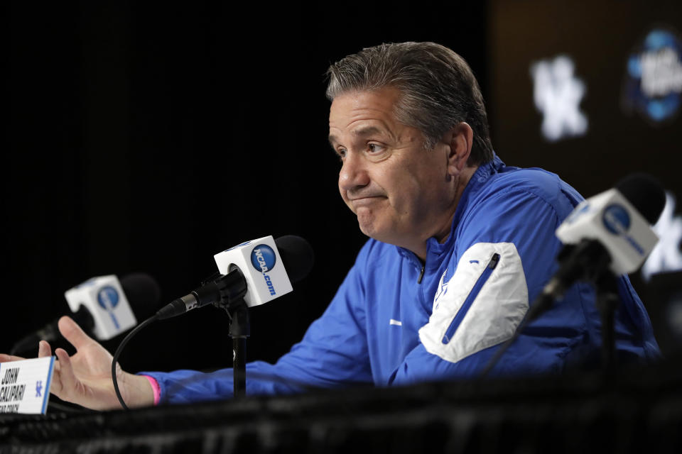 Like the rest of us, John Calipari was in awe of Zion Williamson. (AP)