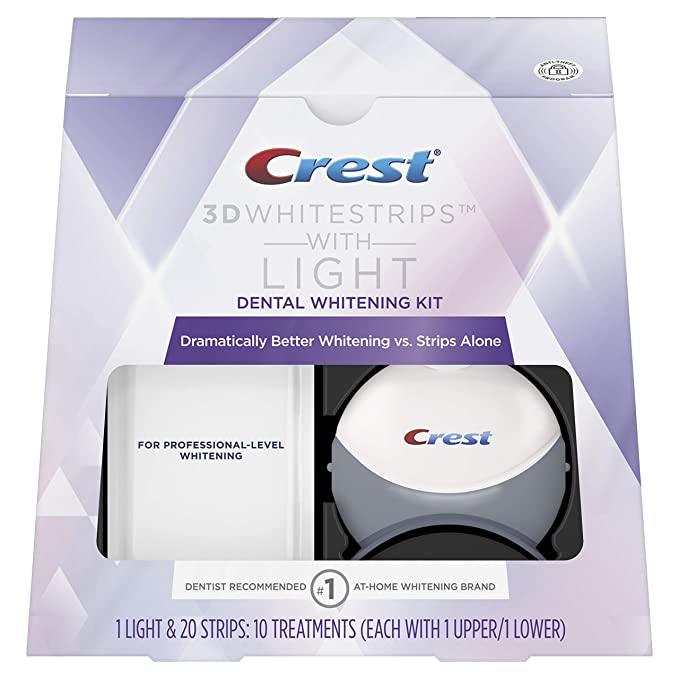 <h3><a href="https://amzn.to/2Q4wWeh" rel="nofollow noopener" target="_blank" data-ylk="slk:Crest 3D Whitestrips With Light Dental Whitening Kit" class="link ">Crest 3D Whitestrips With Light Dental Whitening Kit</a></h3><br>This top-selling teeth whitening kit is less than $60 on Amazon, making it an ideal present for the mom who is all about maintaining her pearly whites. <br><br><strong>Crest</strong> 3D White Whitestrips with Light, $, available at <a href="https://amzn.to/2Q4wWeh" rel="nofollow noopener" target="_blank" data-ylk="slk:Amazon" class="link ">Amazon</a>