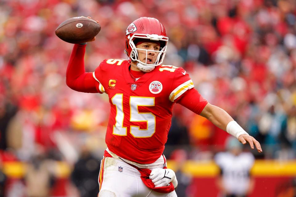 Chiefs QB Patrick Mahomes threw 41 touchdowns during the regular season.